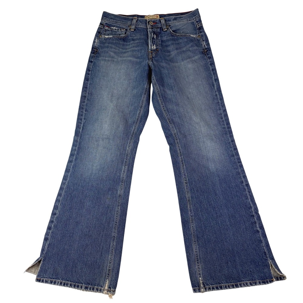 BKE 67 31 x 31 Blue Jaxon Regular Fit Jeans Button Fly Distressed Y2K Grunge VTG